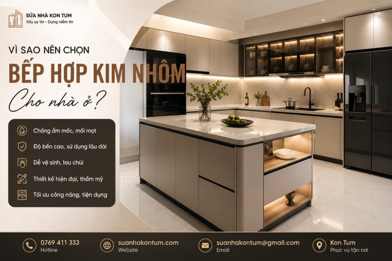 VÌ SAO NÊN SỬ DỤNG BẾP HỢP KIM NHÔM CHO NHÀ Ở ?