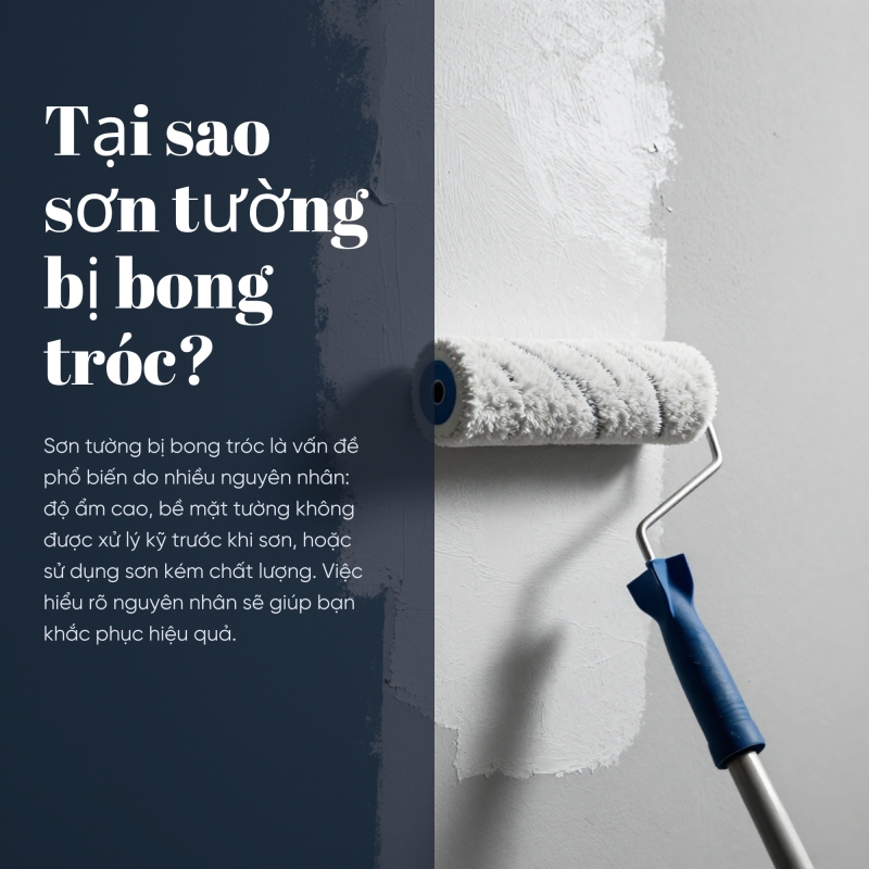 SƠN TƯỜNG BỊ BONG, SƠN ĐÈ LÊN CÓ HÊT KHÔNG?