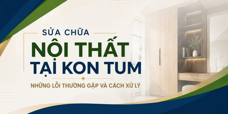 SỮA CHỮA NỘI THẤT TẠI KON TUM - NHỮNG LỖI THƯỜNG GẶP VÀ CÁCH XỬ LÝ