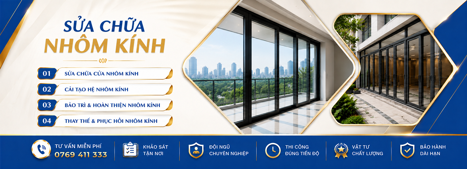SỬA CHỮA NHÔM KÍNH