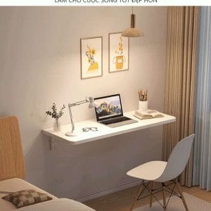 Bàn gấp gọn treo tường thông minh tối ưu cho không gian học tập, làm việc tiện lợi B4