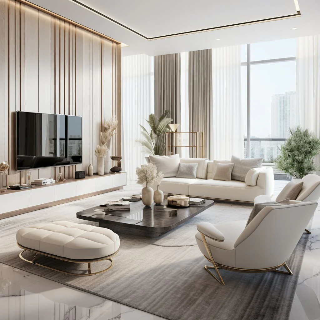 Mẫu thiết kế phòng khách tối giản ưa chuộng hiện nay