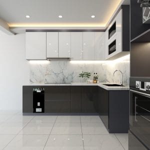 tủ bếp gỗ MDF đẹp Kon Tum