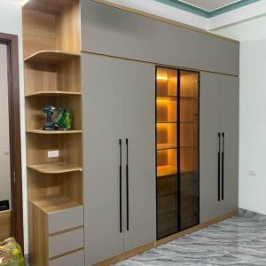tủ áo gỗ MDF cao cấp nội thất kon tum